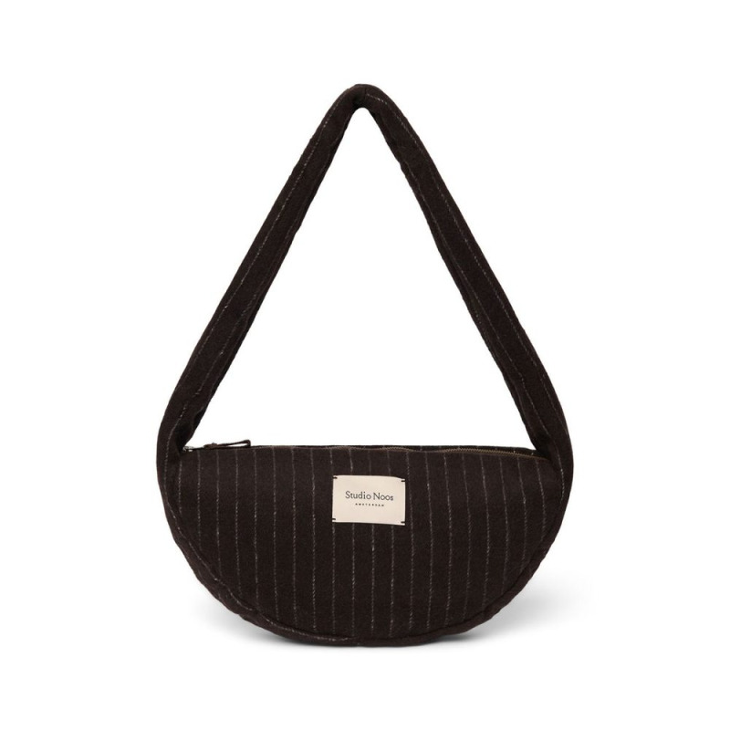 Studio Noos Flannel Chalkstripe Mini Cross Body bag Brown
