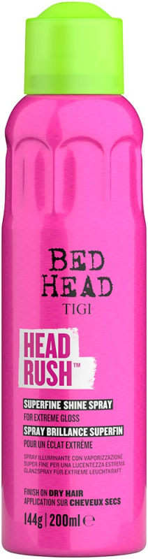 TIGI Head Rush Super Shine Spray sprej na vlasy pro lesk 200 ml