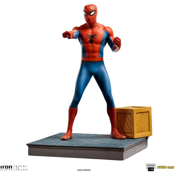 Soška Iron Studios Marvel: Animated Series 60s - Spider-Man Art Scale 1/10 21 cm
