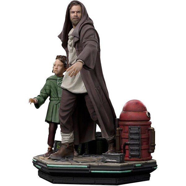 Soška Iron Studios Art Scale 1/10 Deluxe Star Wars - Obi-Wan and Young Leia 20,4 cm
