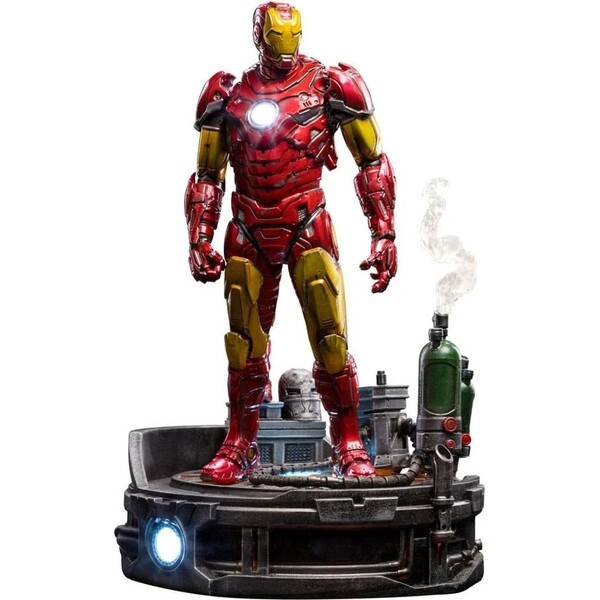 Iron Studios Marvel Deluxe Art Scale Soška 1/10 Iron Man Unleashed 23 cm