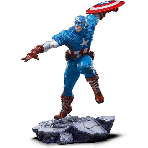 Iron Studios Marvel BDS Art Scale Soška 1/10 Captain America 22 cm