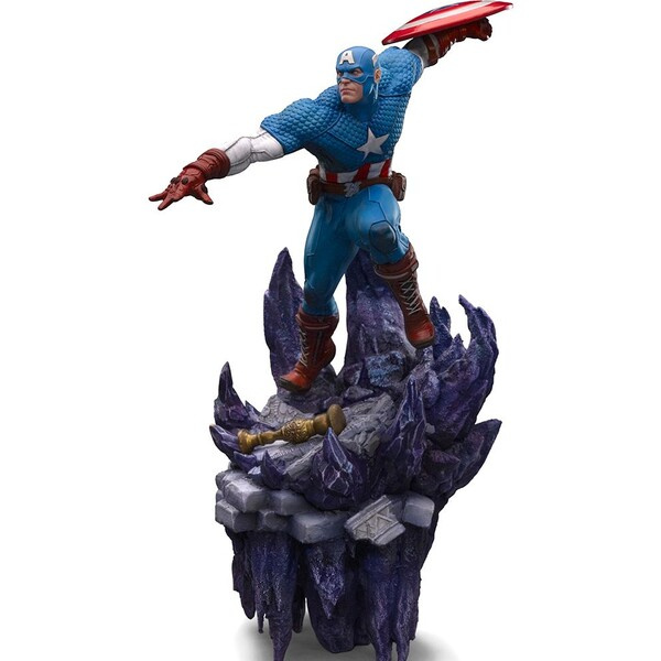 Iron Studios Marvel Deluxe BDS Art Scale Socha 1/10 Captain America 34 cm