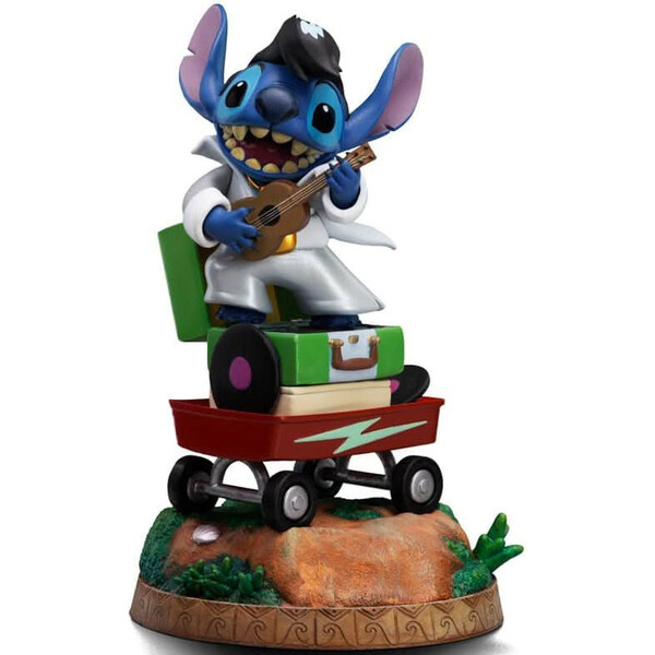 Soška Iron Studios Art Scale 1/10 Disney Classics - Stitch King of Rock Vícebarevná
