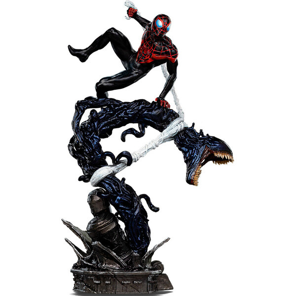 Soška Iron Studios Spider-Man Vs Villains - Miles Morales Diorama Art Scale 1/10