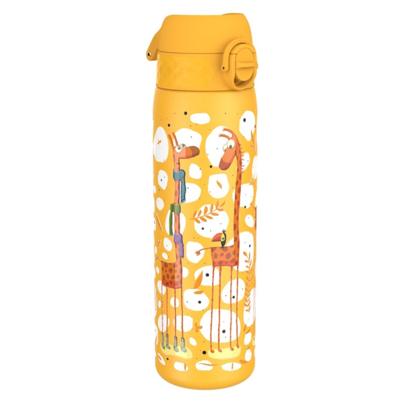 Ion8 Leak Proof nerezová láhev na vodu pro děti Giraffes 600 ml