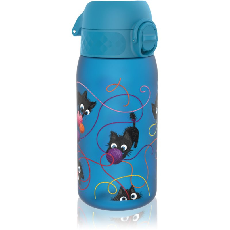 Ion8 Leak Proof lahev na vodu pro děti Blue Cats 350 ml