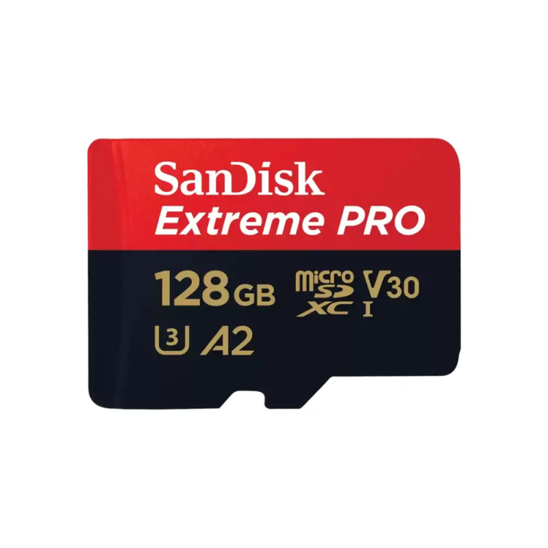 SanDisk micro SDXC karta 128GB Extreme PRO + adaptér SDSQXCD-128G-GN6MA