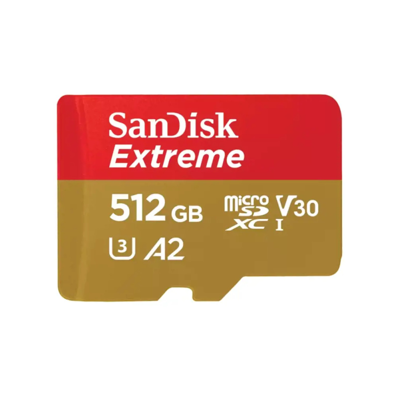 SanDisk micro SDXC karta 512GB Extreme + adaptér SDSQXAV-512G-GN6MA