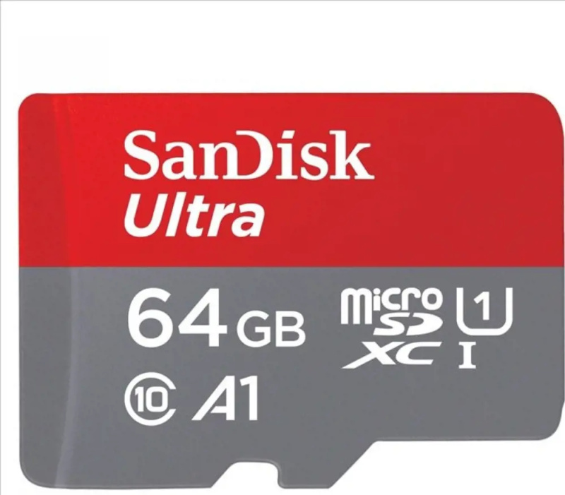 SanDisk MicroSDXC karta 64GB Ultra + adaptér SDSQUAB-064G-GN6MA