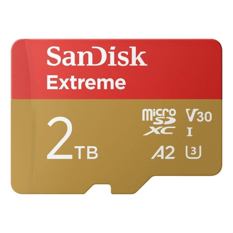 SanDisk micro SDXC karta 2TB Extreme + adaptér SDSQXAV-2T00-GN6MA Červená