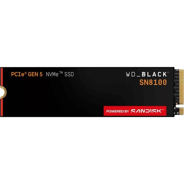 WD Black SN8100 1TB M.2 NVMe SSD PCIe Gen5 s chladičem