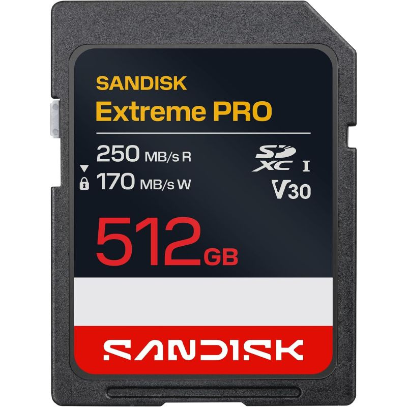SANDISK SDXC 512GB EXTREME PRO 250MB/s UHS-II