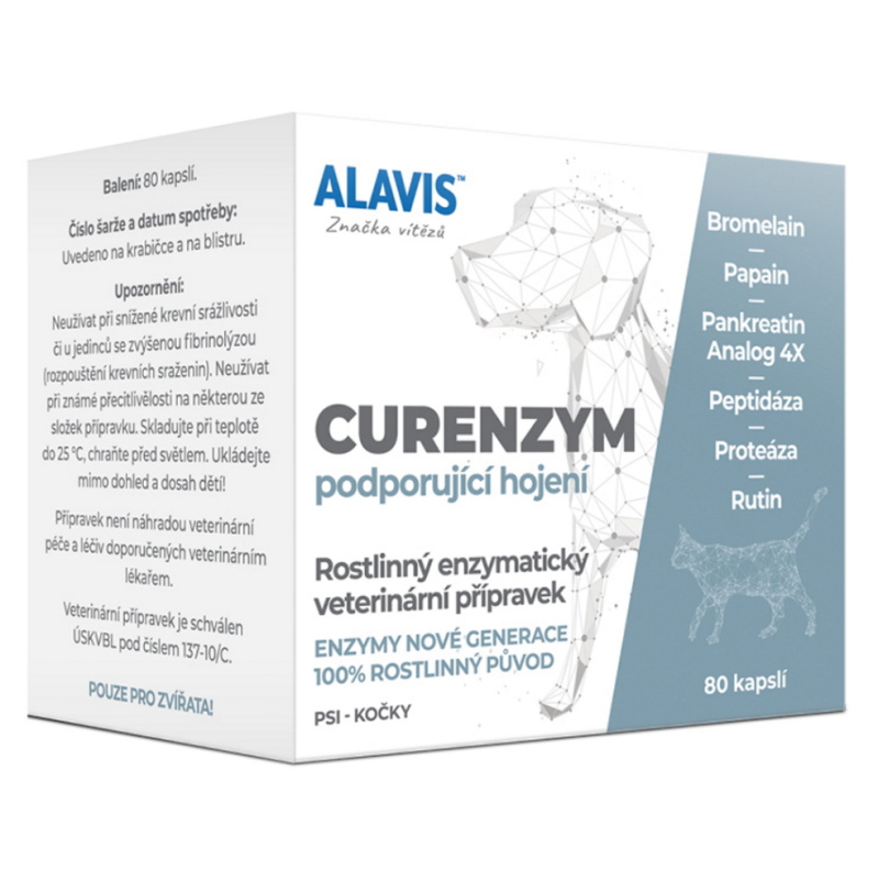 Alavis Enzymoterapie-Curenzym pro psy a kočky 80 cps