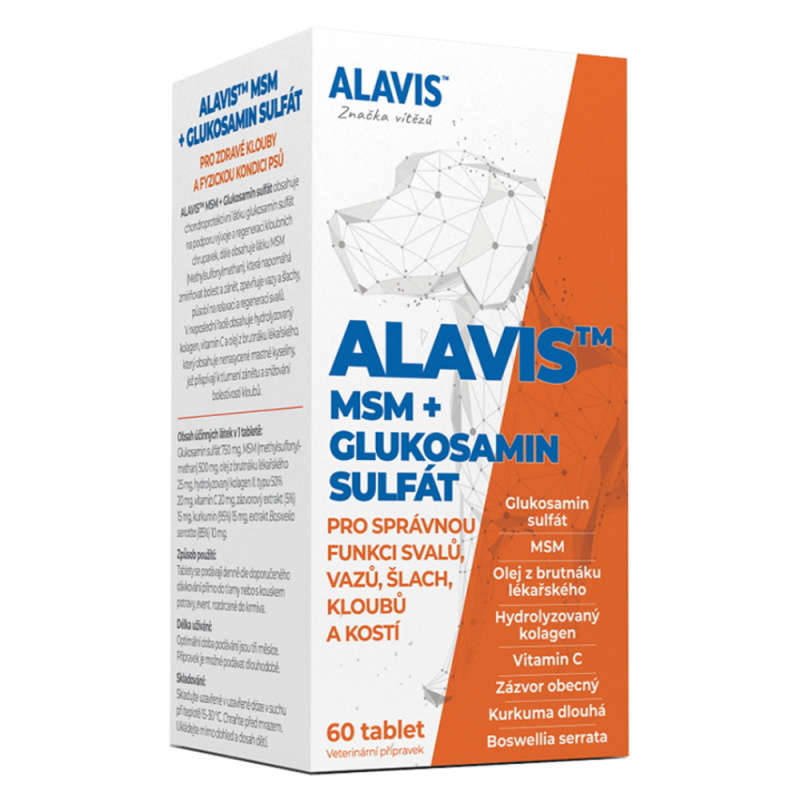 Alavis MSM Glukosamin Sulfát  60 tbl