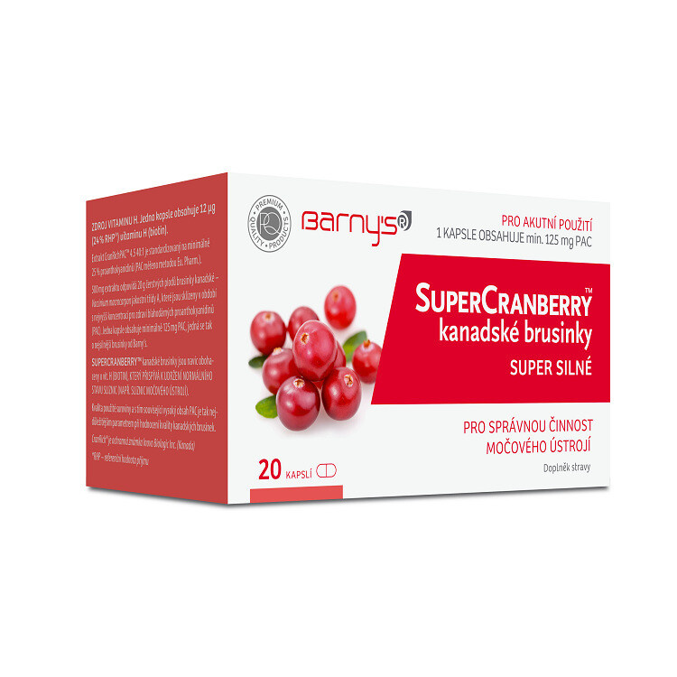 Barny´s SuperCranberry kanadské brusinky 20 kapslí