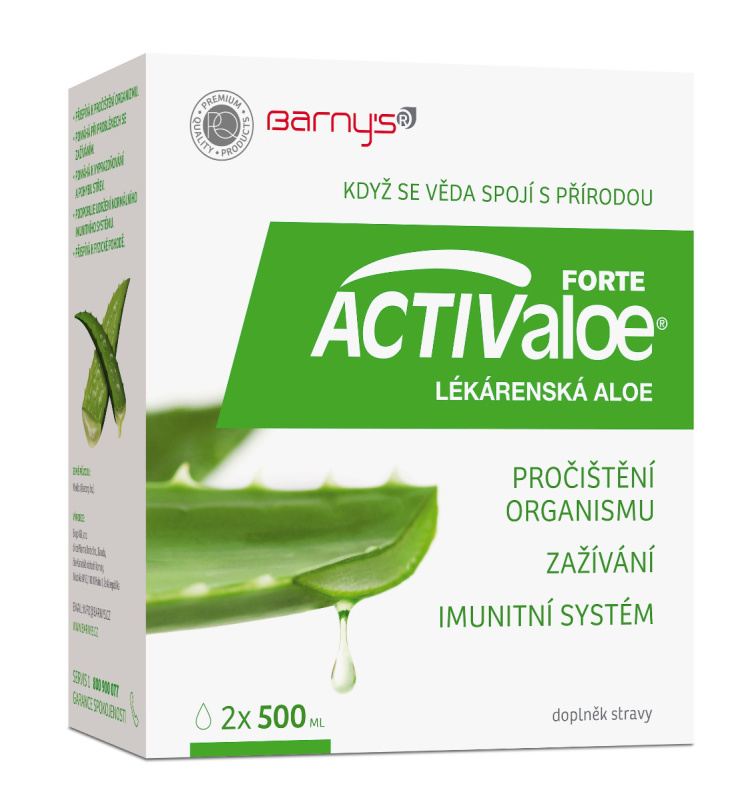 BARNY´S ACTIValoe forte lékárenská dvojbalení 2 x 500 ml