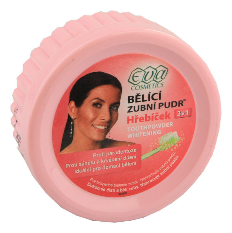 Eva Clove bělicí zubní pudr 3 v 1 30 g
