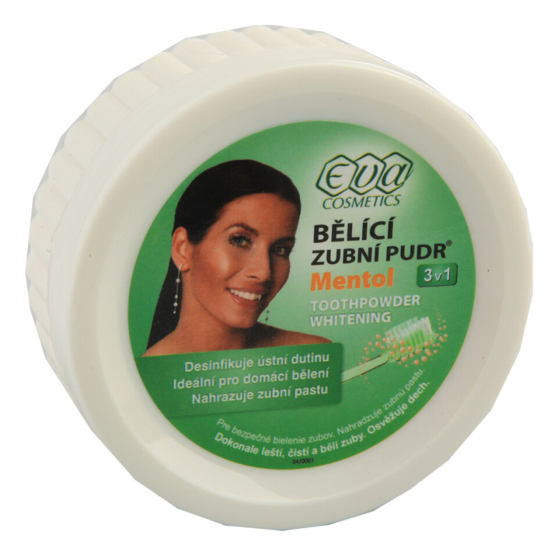 EVA Bělící zubní pudr Mentol 30 g