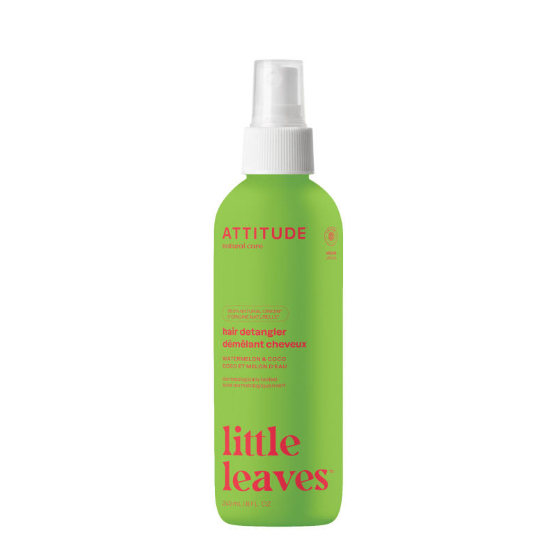 Sprej pro snadné rozčesávání dětských vlásků ATTITUDE Little leaves s vůní melounu a kokosu 240 ml