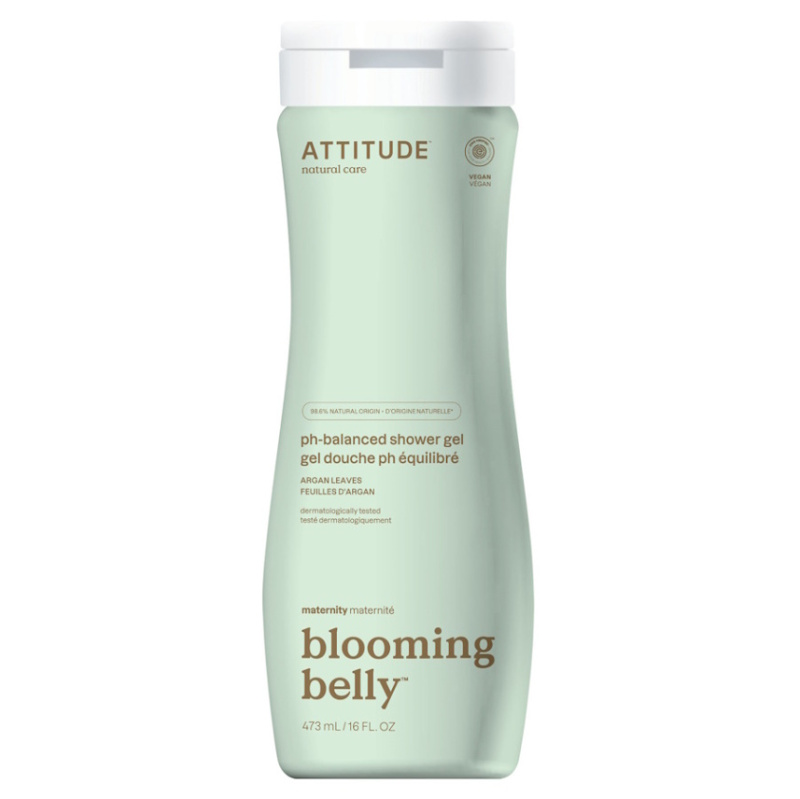 Přírodní tělové mýdlo  ATTITUDE Blooming Belly nejen pro těhotné s arganem 473 ml