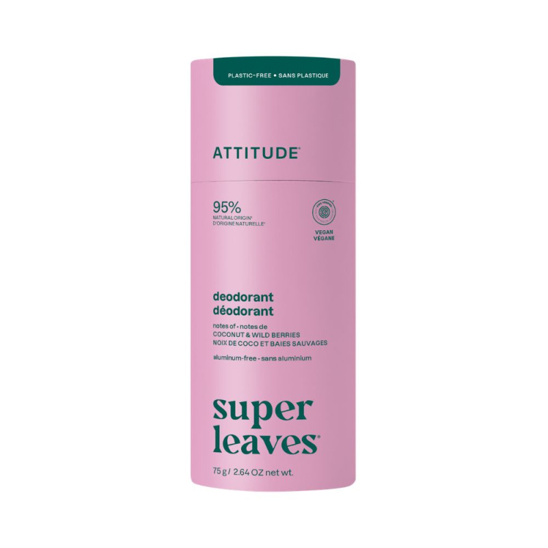 ATTITUDE Super leaves přírodní deodorant Kokos & Lesní plody 75 g