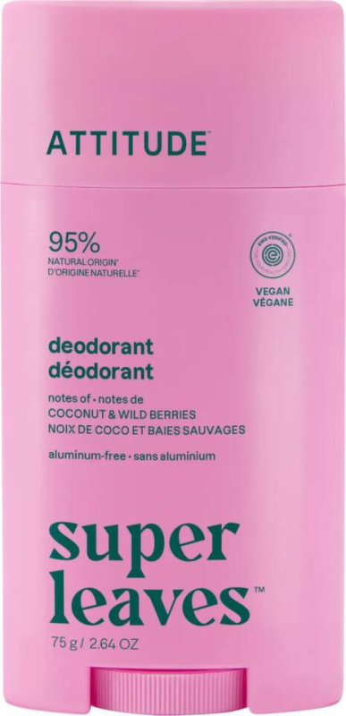 ATTITUDE Super leaves Přírodní deodorant kokos & lesní plody 75 g