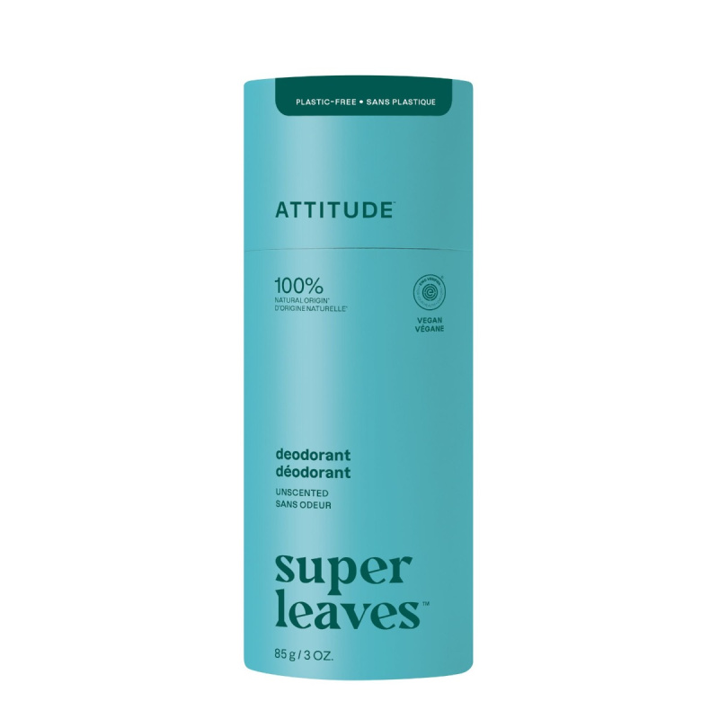 Přírodní tuhý deodorant ATTITUDE Super leaves - bez vůně 85 g