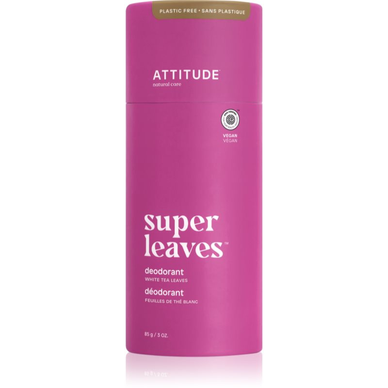 Přírodní tuhý deodorant ATTITUDE Super leaves - listy bílého čaje  85 g