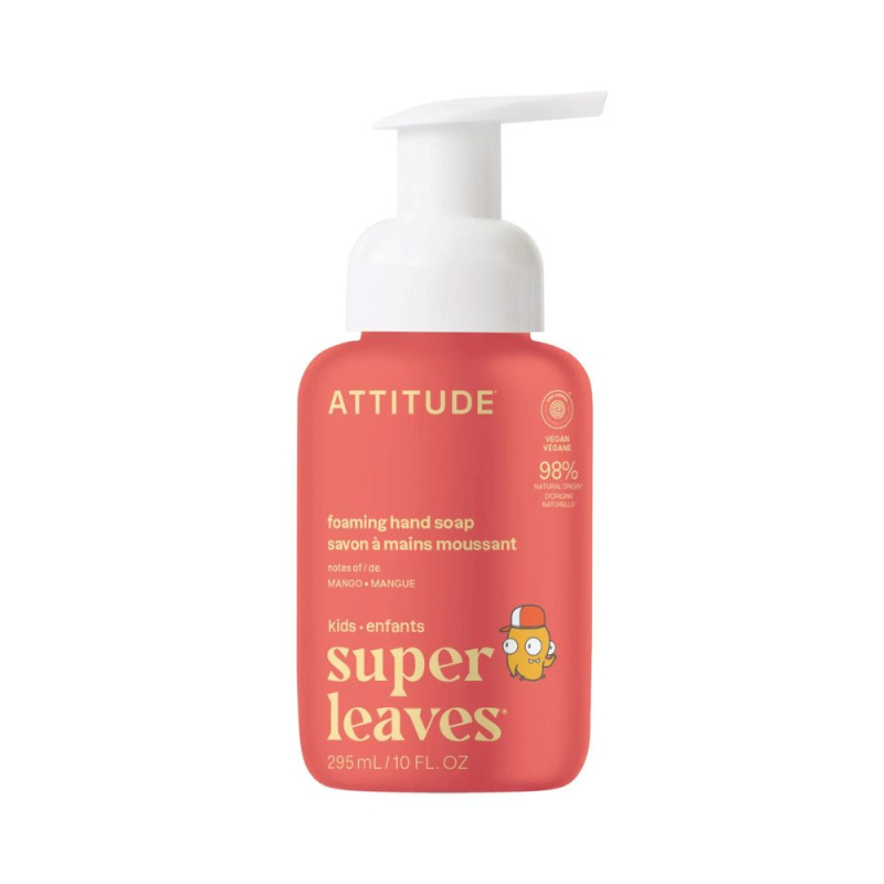 ATTITUDE Little leaves dětské pěnivé mýdlo na ruce s vůní manga 295 ml