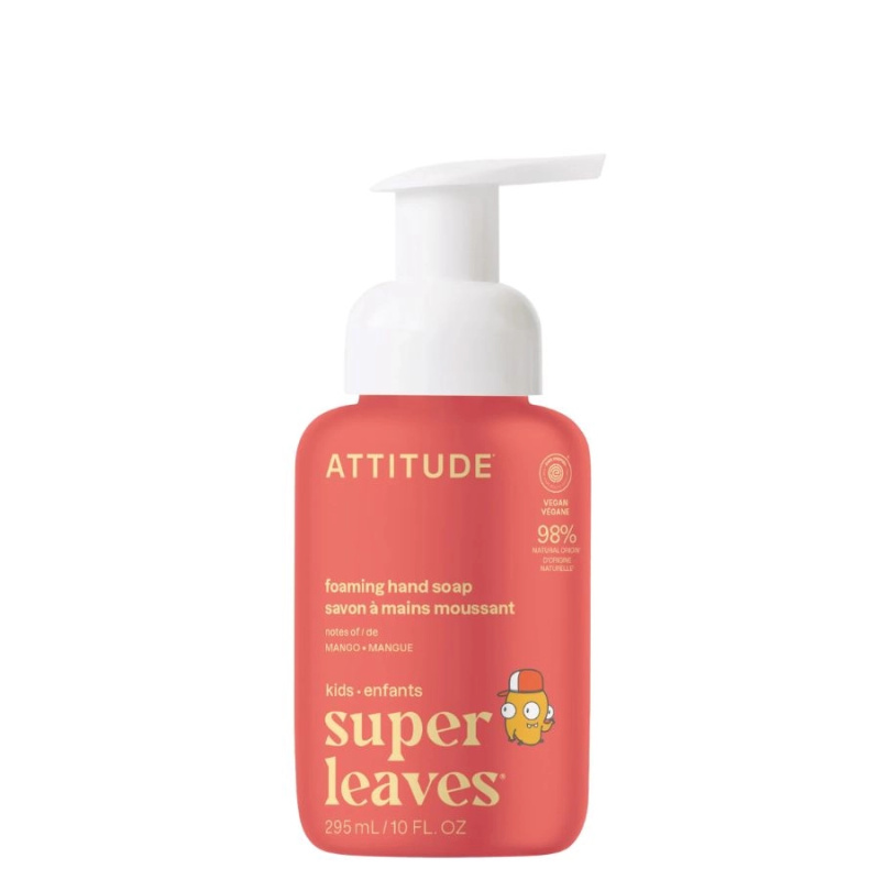 ATTITUDE Little leaves dětské pěnivé mýdlo na ruce s vůní manga 295 ml