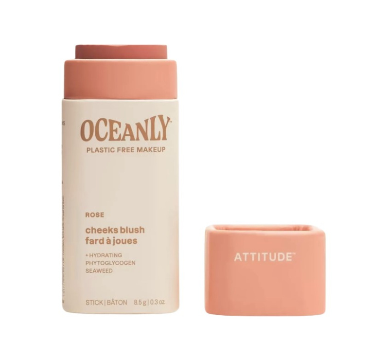 ATTITUDE Tuhá krémová tvářenka Oceanly – Rose, 8,5 g
