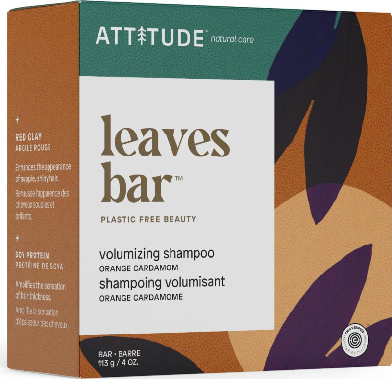 Tuhý šampon ATTITUDE pro objem -  s vůní pomerančového kardamomu 113 g