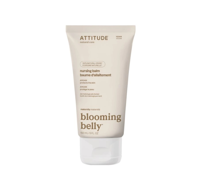 Přírodní krém na bradavky ATTITUDE Blooming Belly s arganem 150 ml