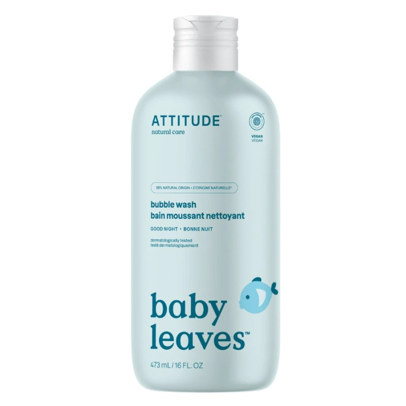 ATTITUDE Baby leaves s vůní good night dětská pěna do koupele 473 ml