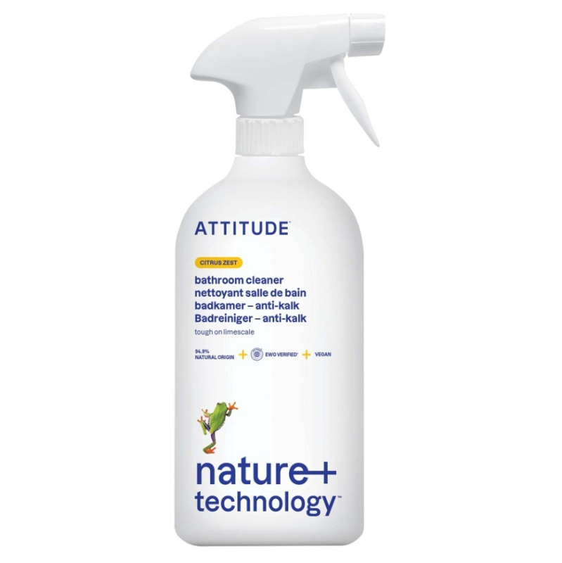 Čistič na koupelny ATTITUDE s vůní citronové kůry s rozprašovačem 800 ml