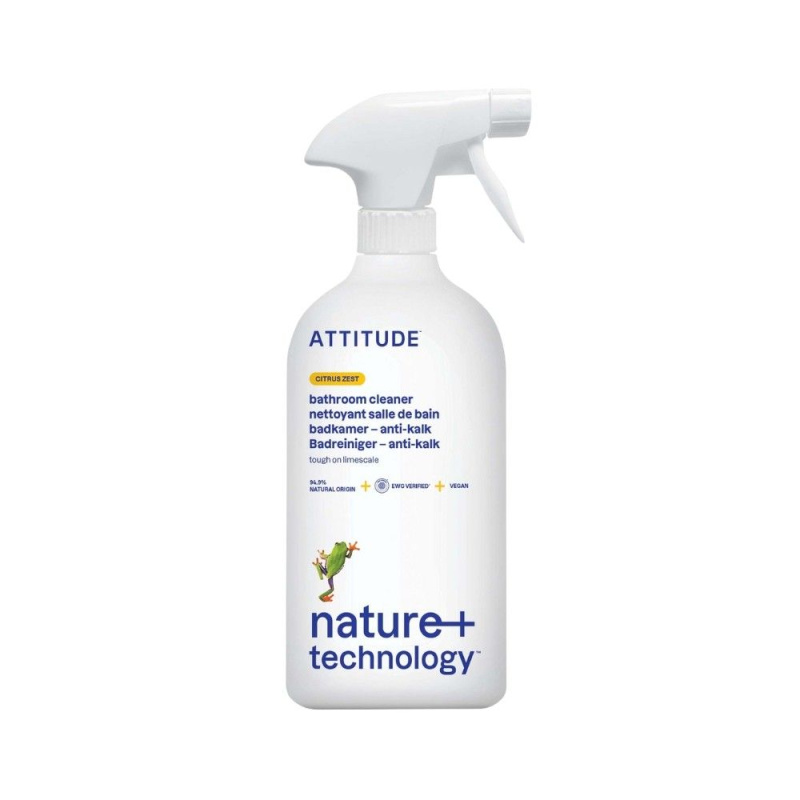 Čistič na koupelny ATTITUDE s vůní citronové kůry s rozprašovačem 800 ml