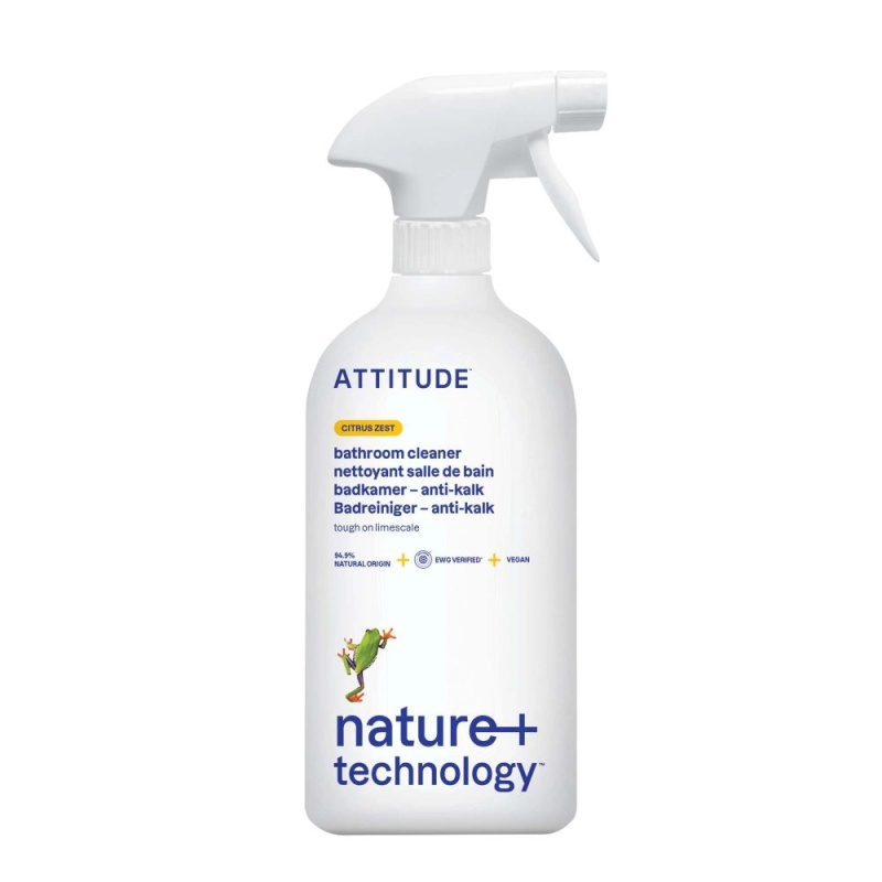 Čistič na koupelny ATTITUDE s vůní citronové kůry s rozprašovačem 800 ml