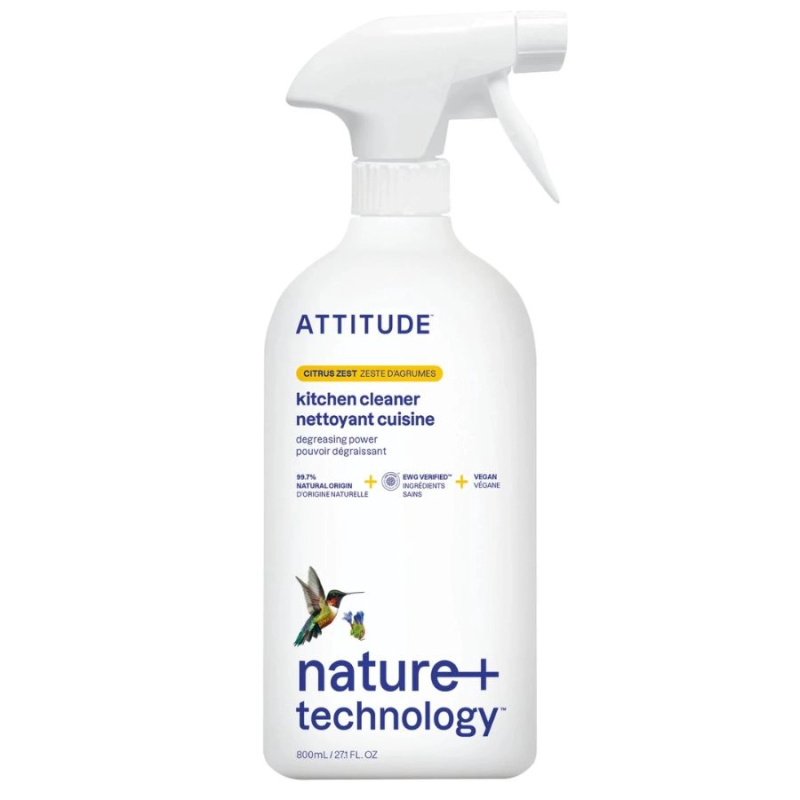 Čistič na kuchyně ATTITUDE s vůní citronové kůry s rozprašovačem 800 ml