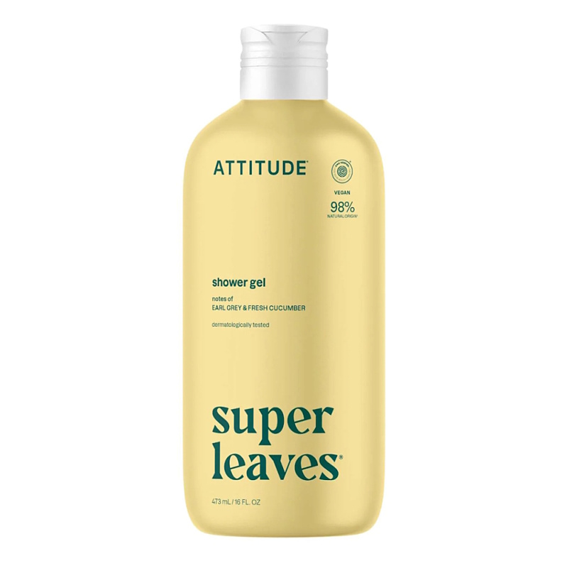 ATTITUDE Super leaves Sprchový gel Earl Grey a okurka 473 ml