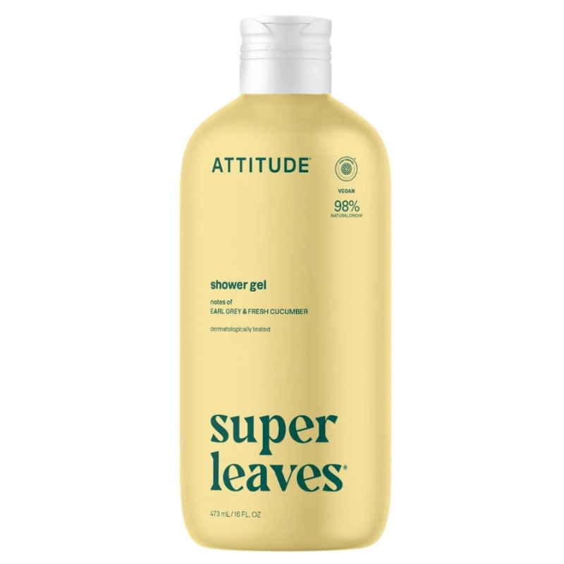 ATTITUDE Super leaves Sprchový gel Earl Grey a okurka 473 ml