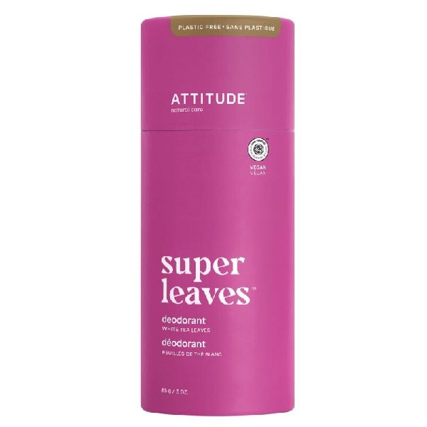 Přírodní tuhý deodorant ATTITUDE Super leaves - listy bílého čaje  85 g