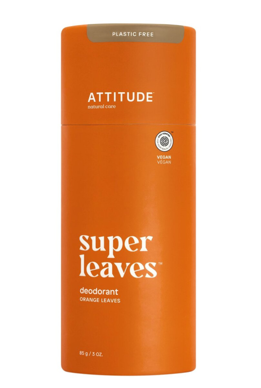 Přírodní tuhý deodorant ATTITUDE Super leaves  - pomerančové listy 85 g