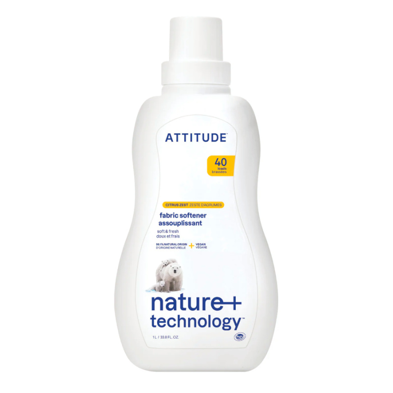 Aviváž ATTITUDE s vůní citronové kůry 1000 ml (40 pracích dávek)