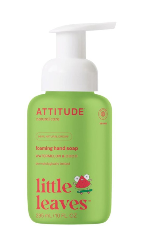 Dětské pěnivé mýdlo na ruce ATTITUDE Little leaves s vůní melounu a kokosu 295 ml