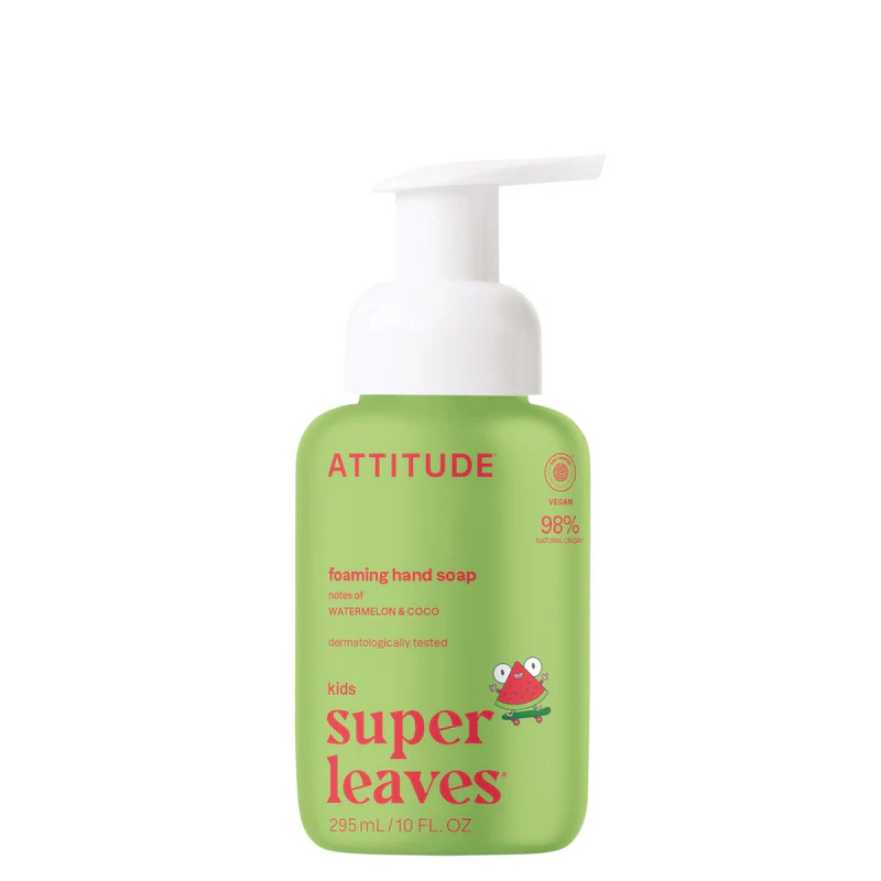 Dětské pěnivé mýdlo na ruce ATTITUDE Little leaves s vůní melounu a kokosu 295 ml