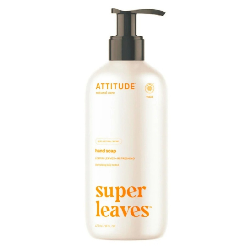 Přírodní mýdlo na ruce ATTITUDE Super leaves s detoxikačním účinkem - citrusové listy 473 ml