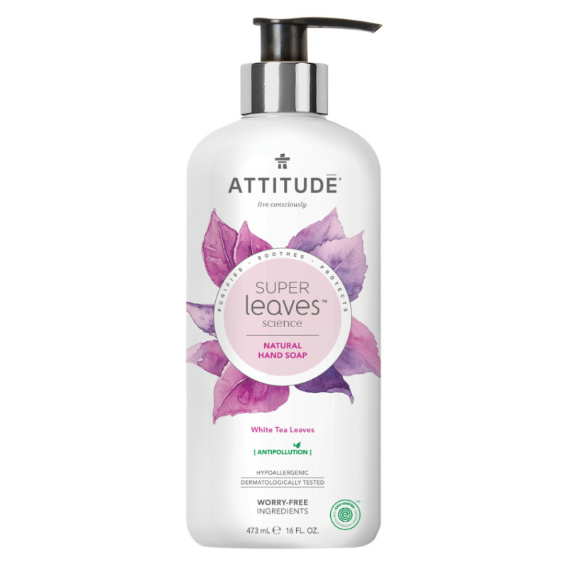 Přírodní mýdlo na ruce ATTITUDE Super leaves - čajové listy 473 ml
