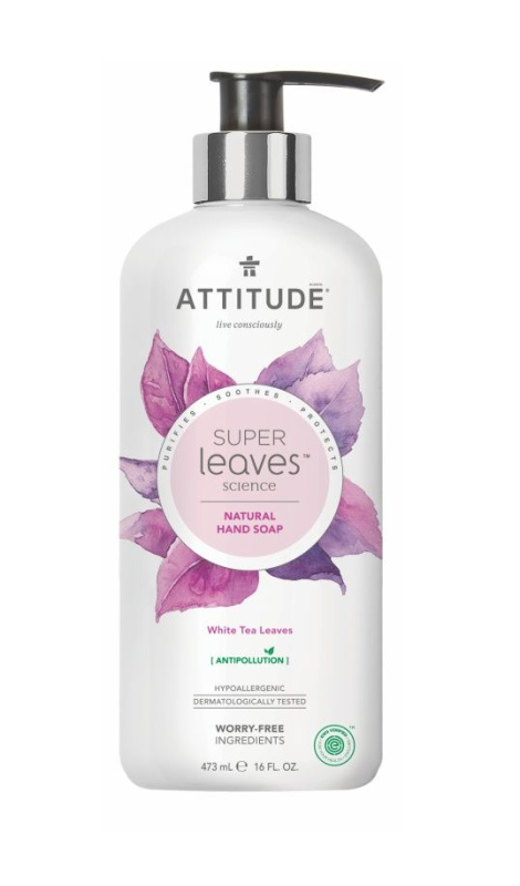 Přírodní mýdlo na ruce ATTITUDE Super leaves - čajové listy 473 ml