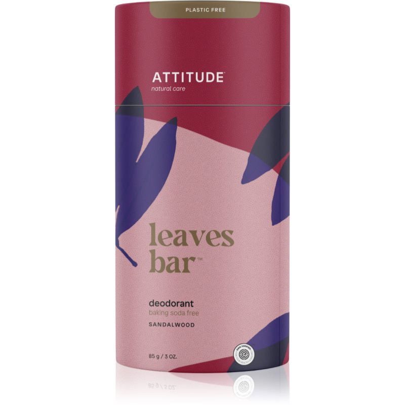 ATTITUDE Leaves bar Přírodní tuhý deodorant s vůní santalového dřeva, 85g